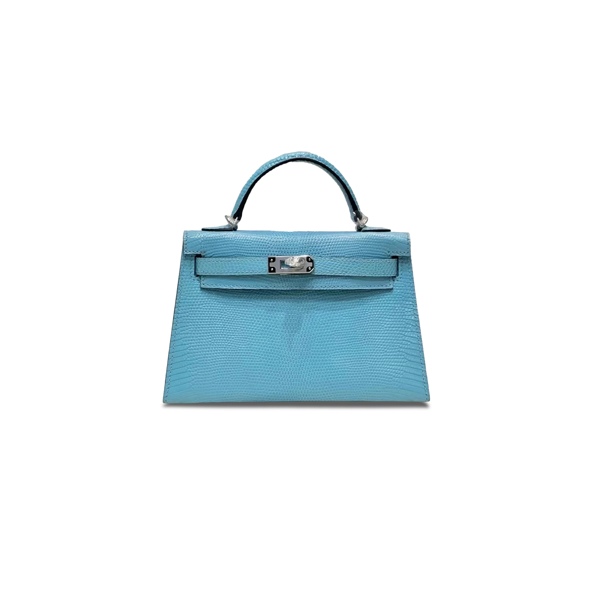 HERMÈS MASTER MINI KELLY II BLEU CELESTE 28566 (19*12*5.5cm)